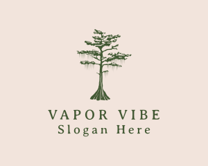 Green Willow Tree Forest logo design