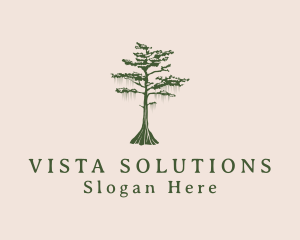 Green Willow Tree Forest logo design