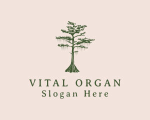 Green Willow Tree Forest logo design