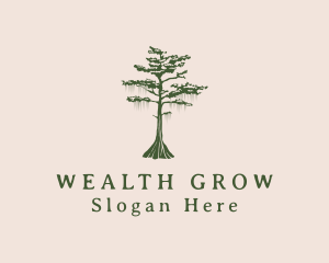 Green Willow Tree Forest logo design