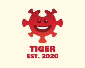 Red - Red Smiling Virus logo design