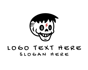 Tattoo Artist - Bolt Skull Nightclub logo design