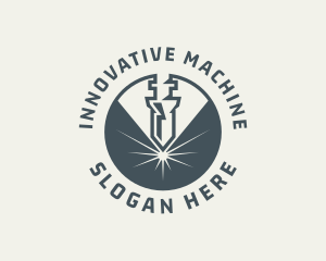 Machine - Laser Machine Ironwork logo design
