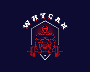 Fit - Barbell Weightlifting Gym logo design