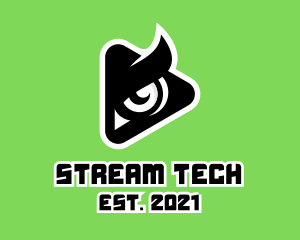 Streamer - Gaming Eye Streamer logo design