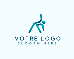 Athlete Body Stretching Logo