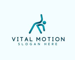Active - Athlete Body Stretching logo design