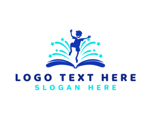 Bright - Kid Story Book logo design