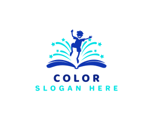Parenting - Kid Story Book logo design