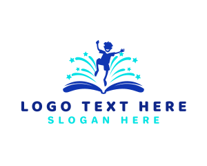 School - Kid Story Book logo design