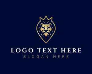 Monarch - Royal Lion Crown logo design