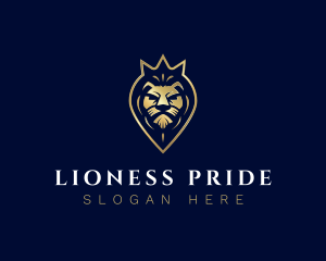 Royal Lion Crown logo design