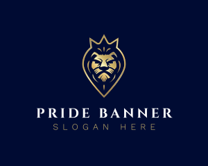 Royal Lion Crown logo design