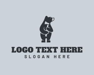 Lumber - Bear Axe Lumberjack logo design