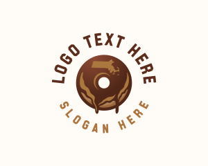 Map - Massachusetts Pastry Doughnut logo design