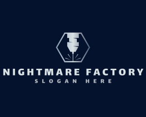 Laser Industrial Hexagon logo design