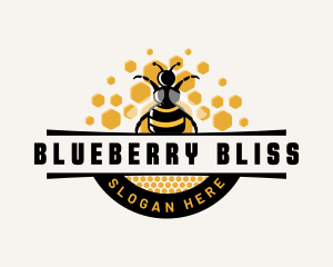 Insect Honeycomb Bee logo design
