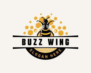 Insect Honeycomb Bee logo design