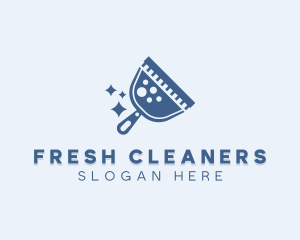 Dustpan Housekeeping Cleaner logo design