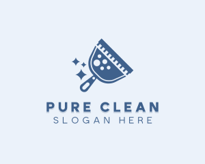 Dustpan Housekeeping Cleaner logo design