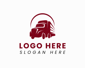 Haulage Truck Transport Logo