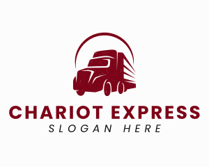 Haulage Truck Transport logo design