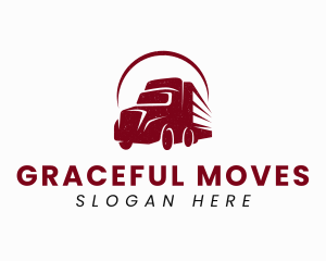 Haulage Truck Transport logo design