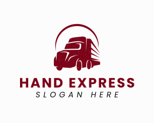 Haulage Truck Transport logo design