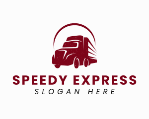 Haulage Truck Transport logo design