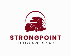 Vintage - Haulage Truck Transport logo design