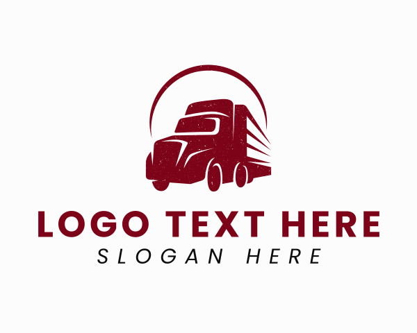 Forwarding - Haulage Truck Transport logo design