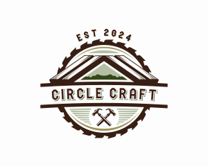 Saw Blade Woodwork logo design