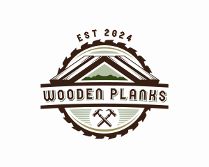 Saw Blade Woodwork logo design