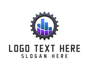 Machinery - Industrial Business Graph logo design