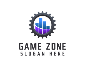 Gear - Industrial Business Graph logo design