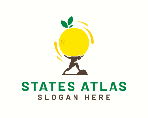 Lemon Fruit Atlas logo design