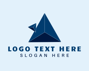 Shape - 3d Triangle Pyramid Company logo design