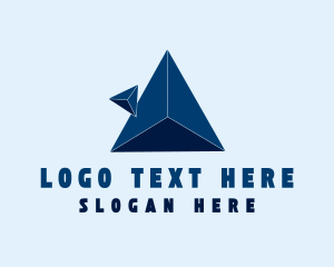 Enterprise - 3d Triangle Pyramid Company logo design