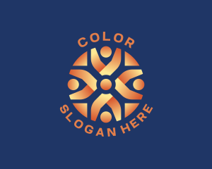 Human - People Community Union logo design