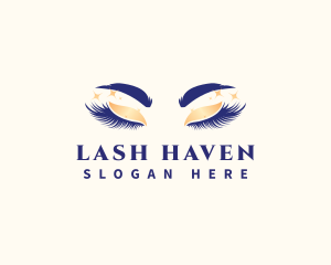 Eyelash Beauty Model logo design