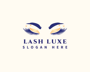 Eyelash Beauty Model logo design