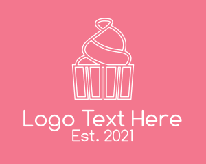 Cupcake Shop - Simple Cupcake Icing logo design