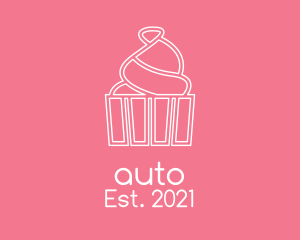 Dessert - Simple Cupcake Icing logo design