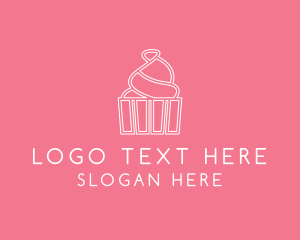 Simple Cupcake Icing logo design