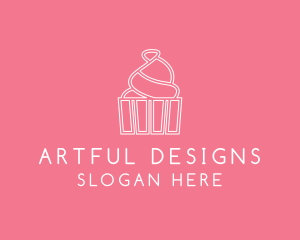 Simple Cupcake Icing logo design