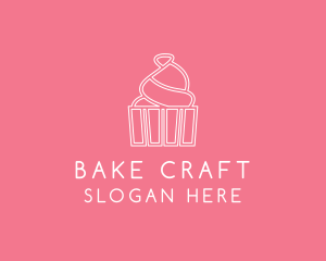 Simple Cupcake Icing logo design