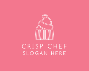 Simple Cupcake Icing logo design