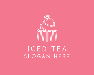 Simple Cupcake Icing logo design