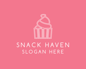 Simple Cupcake Icing logo design