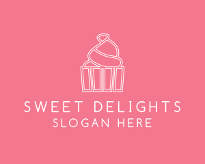 Simple Cupcake Icing logo design